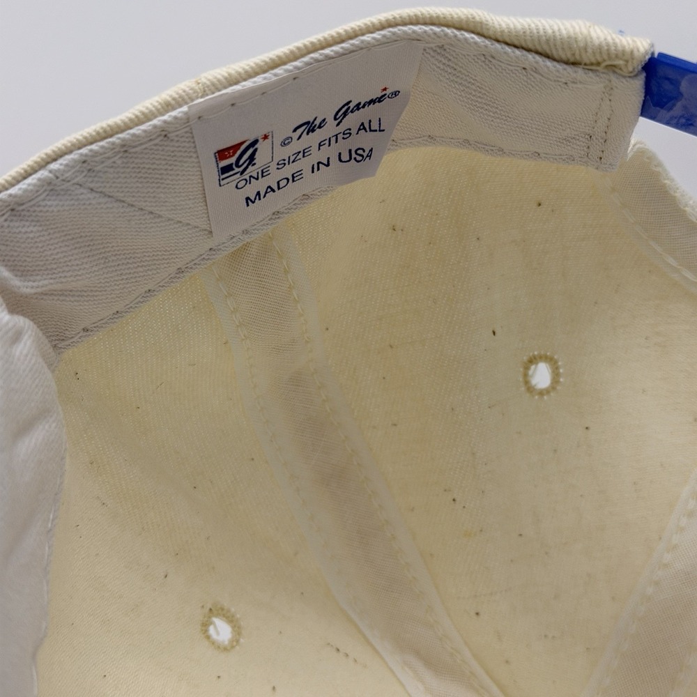Vintage 1991 Chicago Cubs Snapback Hat The Game Cream Blue NWT Limited‎ - Picture 12 of 16
